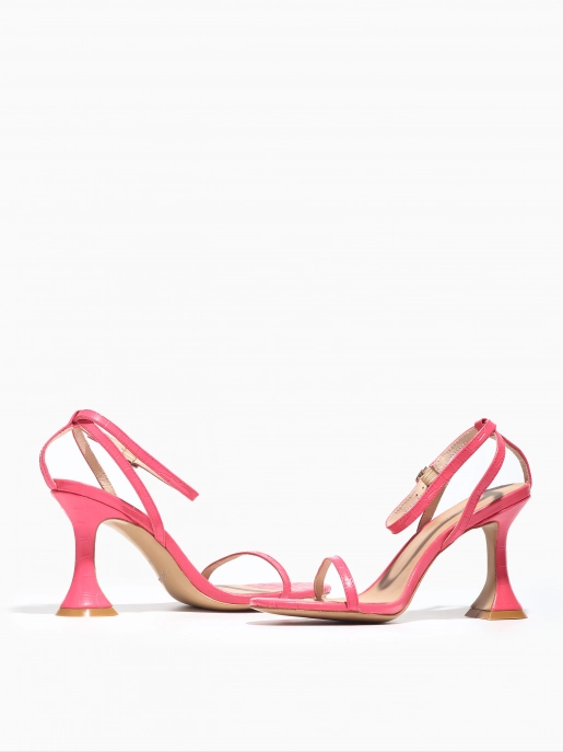 Female heeled sandals Corso Como: pink, Summer - 04