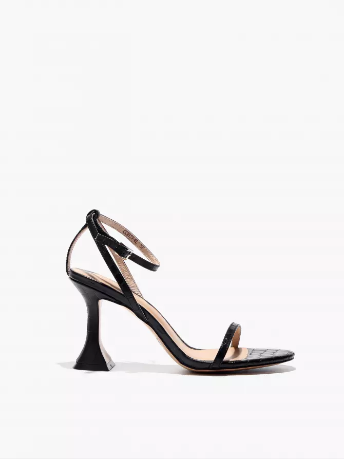 Female heeled sandals Corso Como: black, Summer - 00