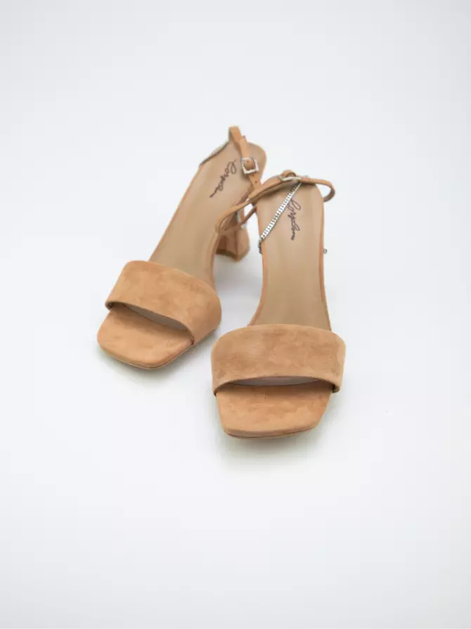 Female heeled sandals Corso Como: beige, Summer - 02