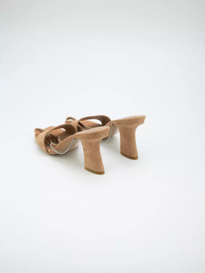 Female heeled sandals Corso Como: beige, Summer - 03