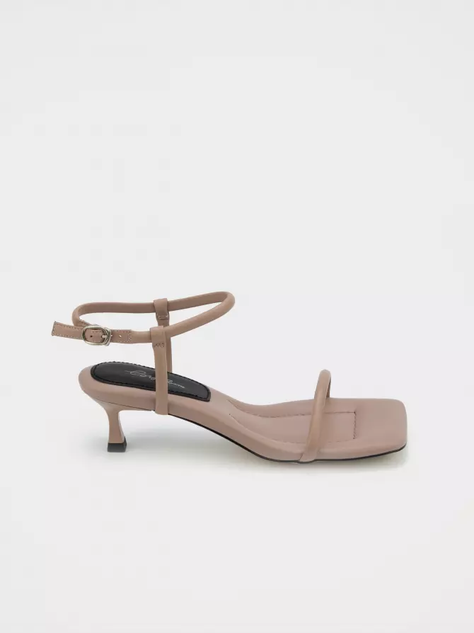 Female heeled sandals Corso Como: beige, Summer - 00