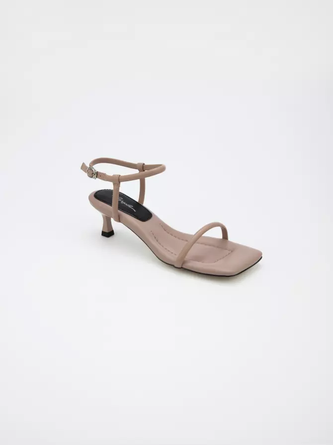 Female heeled sandals Corso Como: beige, Summer - 01