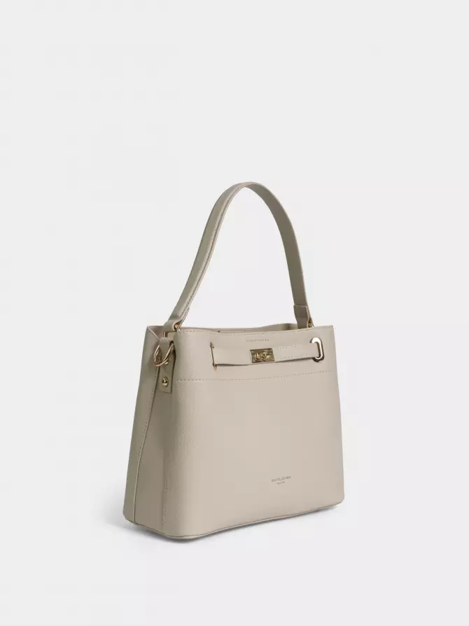 Bag David Jones: beige, Summer - 01