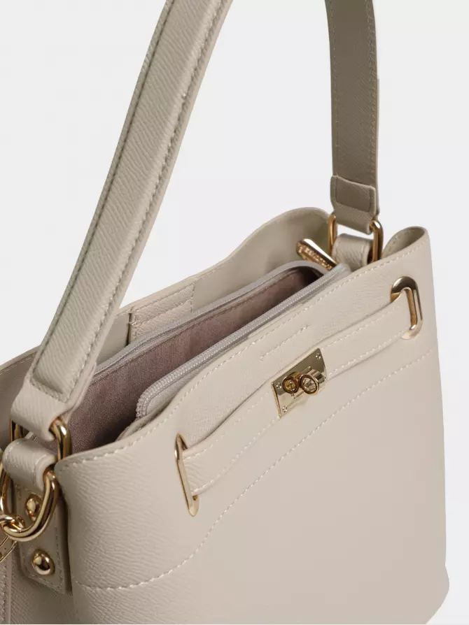 Bag David Jones: beige, Summer - 04