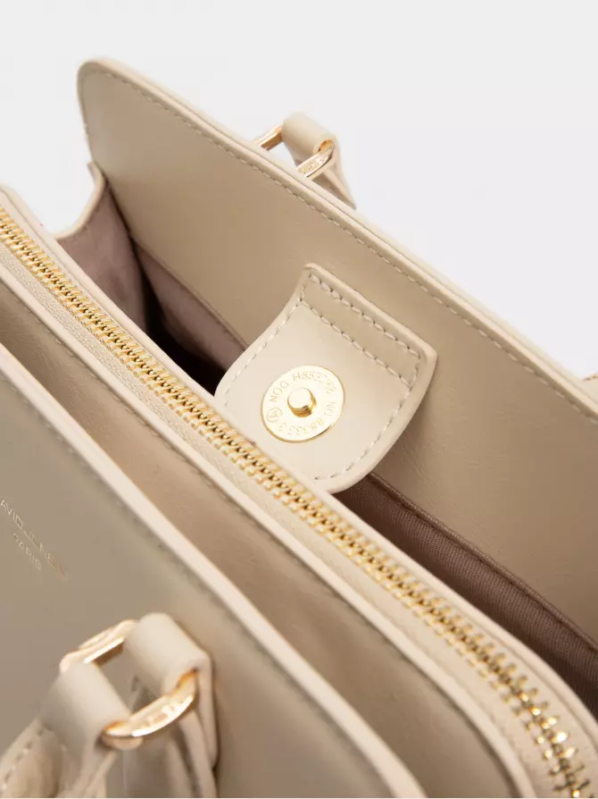 Bag David Jones: beige, Summer - 02