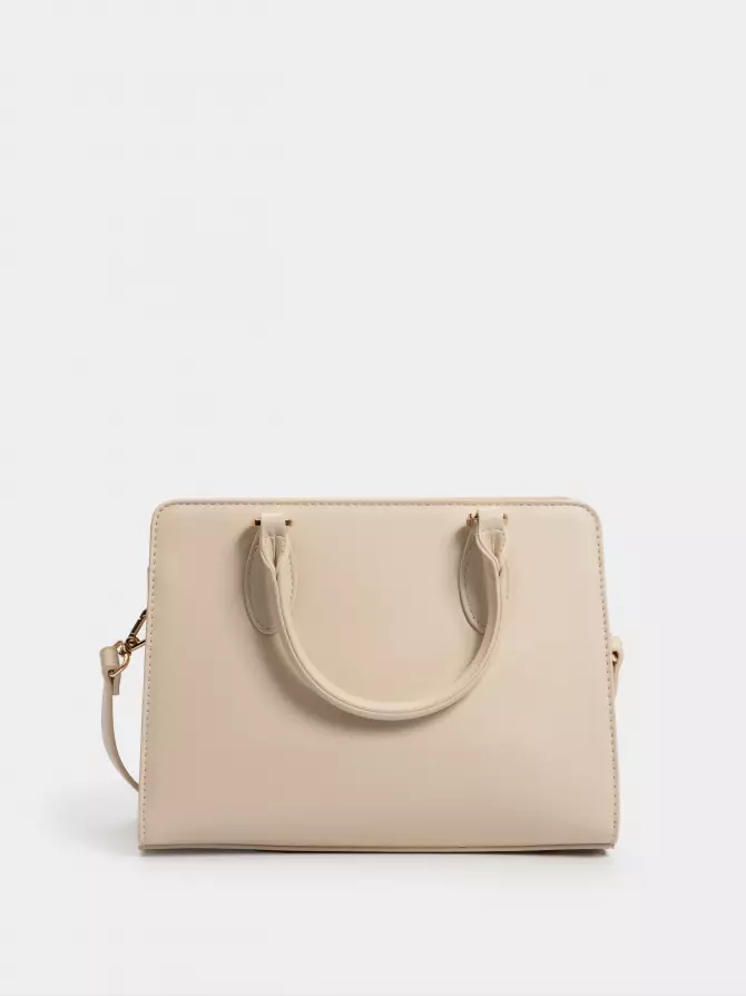 Bag David Jones: beige, Summer - 03