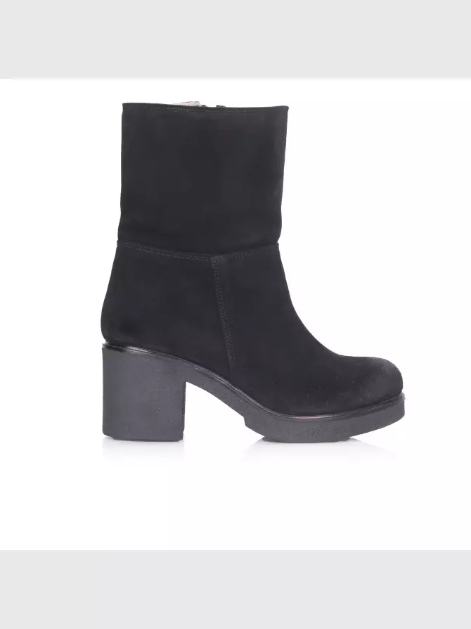 Female boots : black, Winter - 00