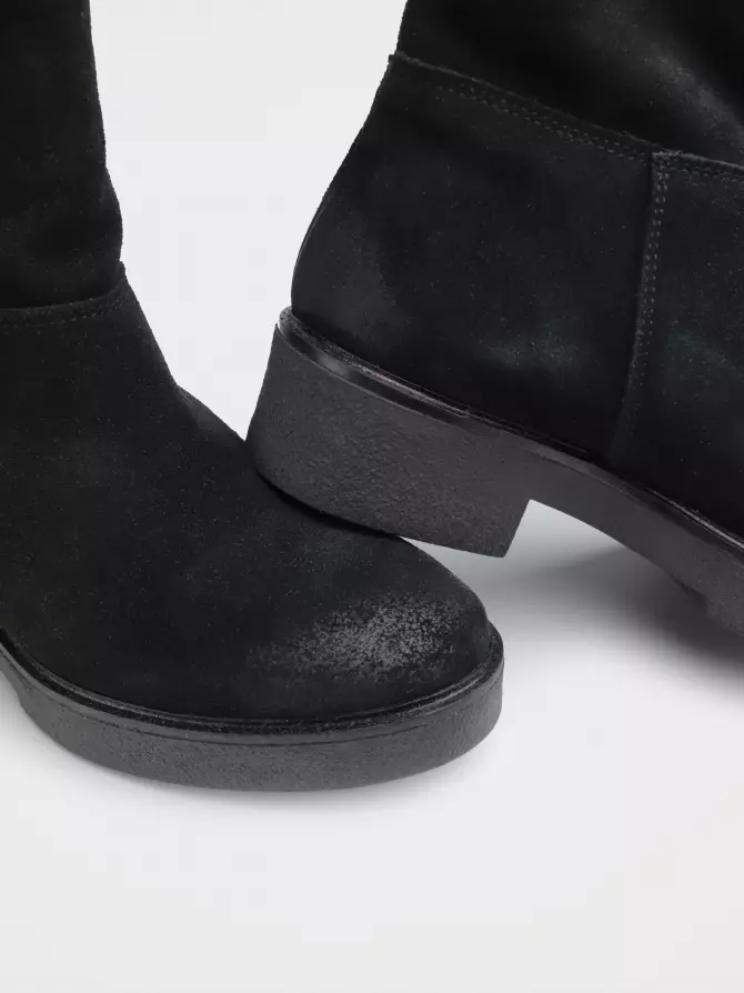 Женские ботинки : чёрный, Зима - 02