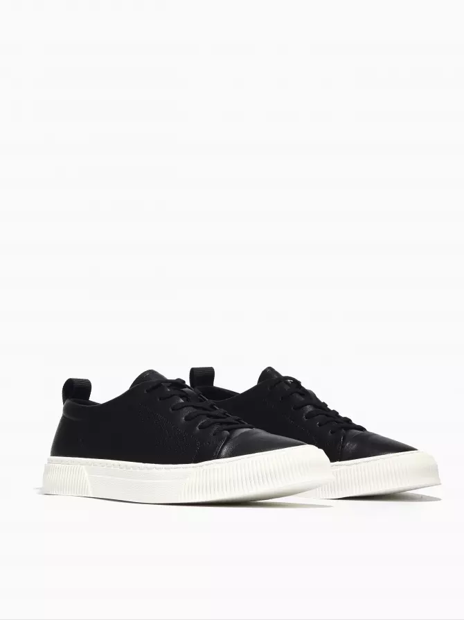 Men's Sneakers Respect: black, Summer - 01