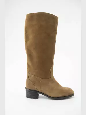 Female high boots :  brown, Winter - 01