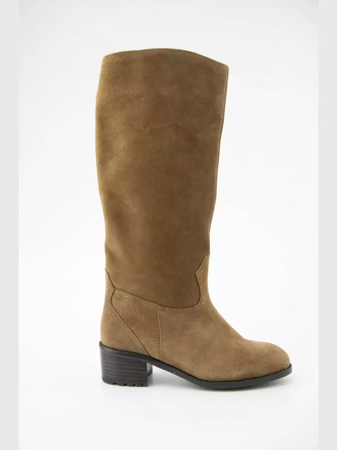 Женские сапоги : коричневый, Зима - 00