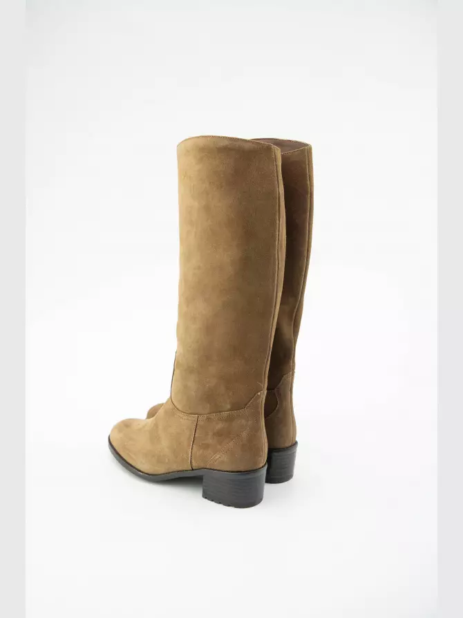 Женские сапоги : коричневый, Зима - 02