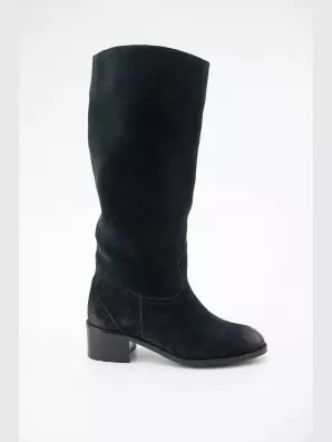 Female high boots :  blue, Winter - 01