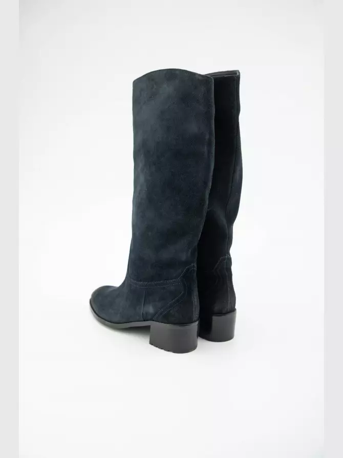 Женские сапоги : синий, Зима - 02