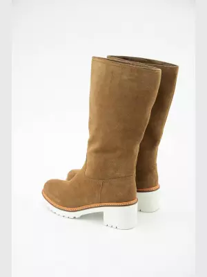 Жіночі чоботи :  коричневий, Зима - 02