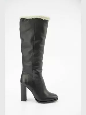 Female high boots Respect:  black, Winter - 01
