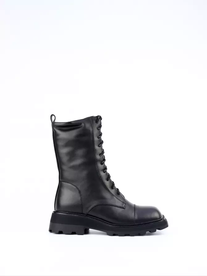 Female boots Respect: black, Winter - 00