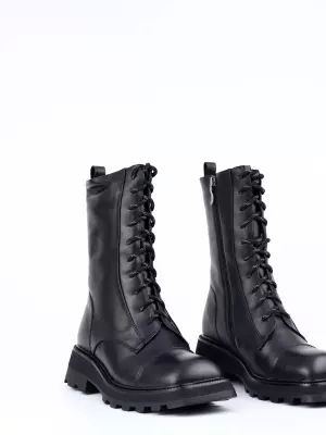 Female boots Respect:  black, Winter - 02