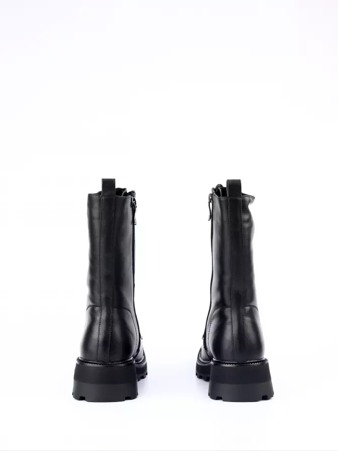 Female boots Respect: black, Winter - 05