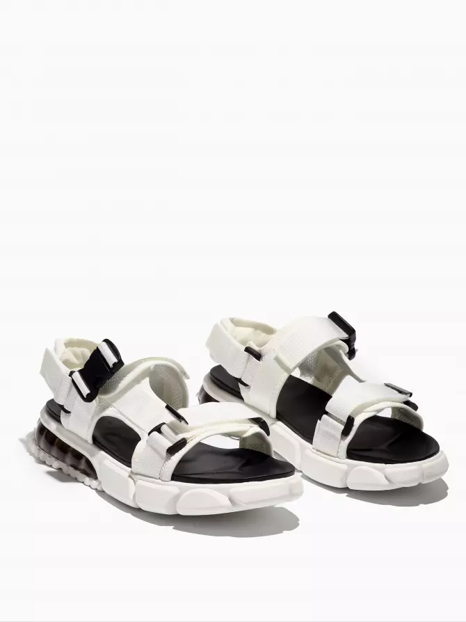 Male sandals Respect: white, Summer - 02