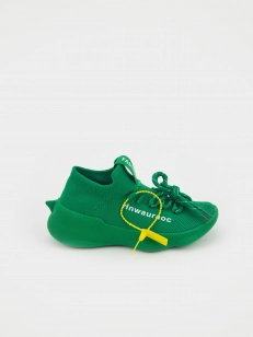 Female sneakers Respect:  green, Summer - 01