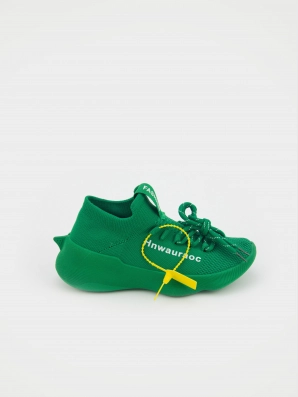 Female sneakers Respect:  green, Summer - 01