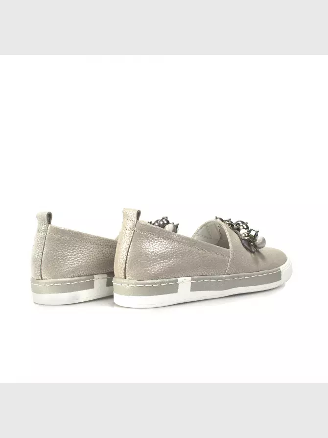 Female slipons Respect: grey, Summer - 02
