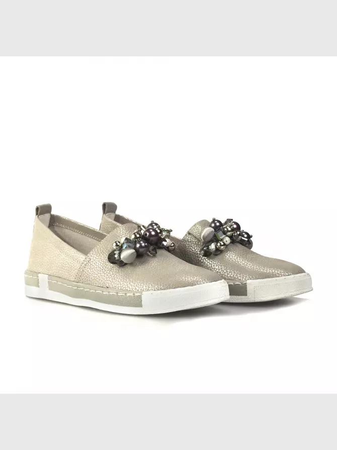 Female slipons Respect: grey, Summer - 00