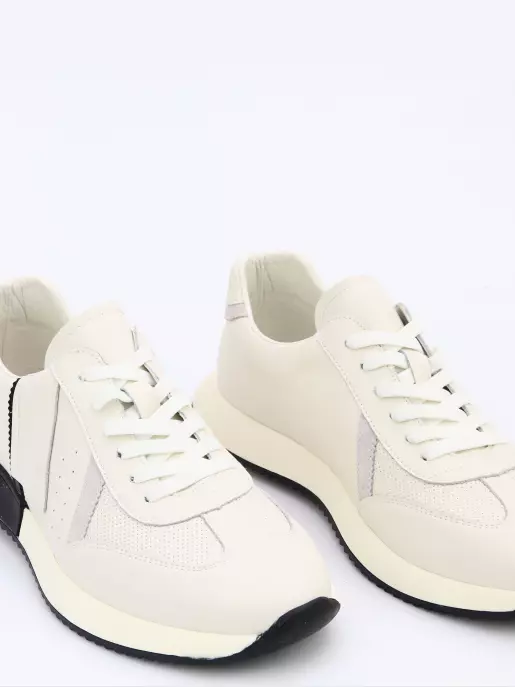Male sneakers Respect: white, Year - 02