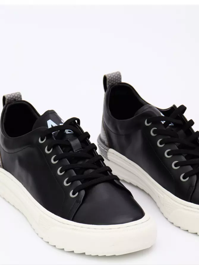 Men's Sneakers Respect: black, Summer - 02