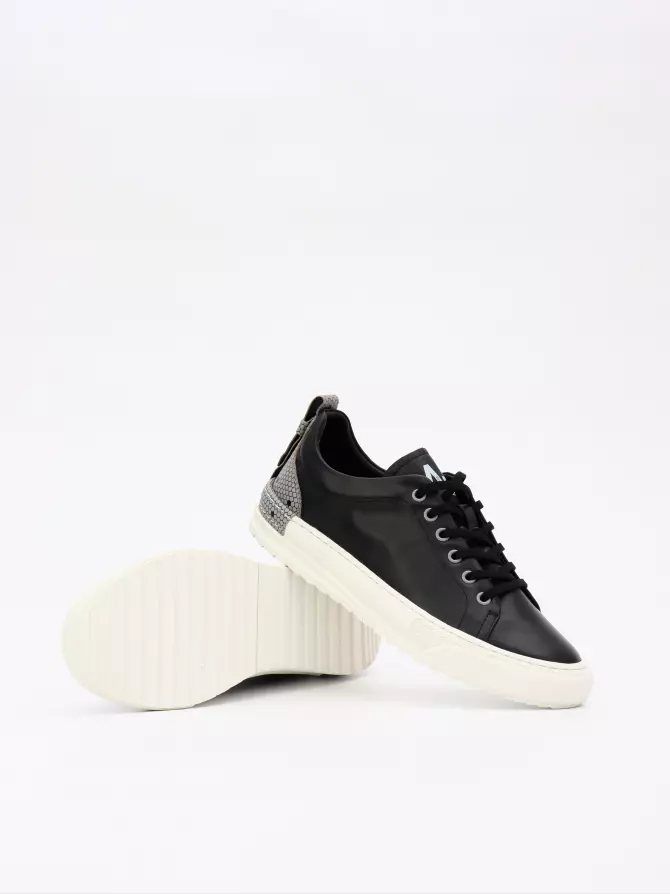 Men's Sneakers Respect: black, Summer - 03