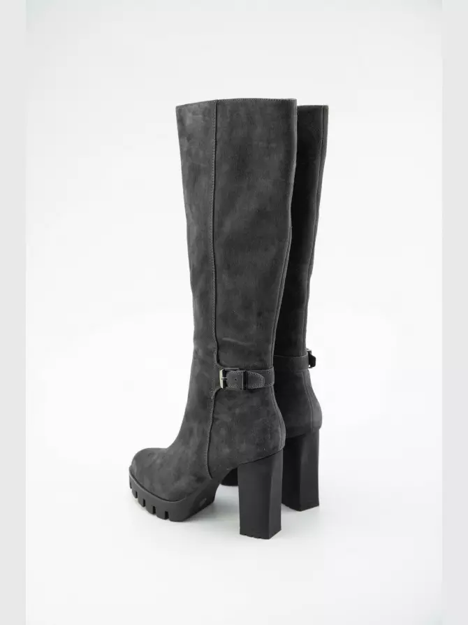 Female high boots Respect: grey, Winter - 02