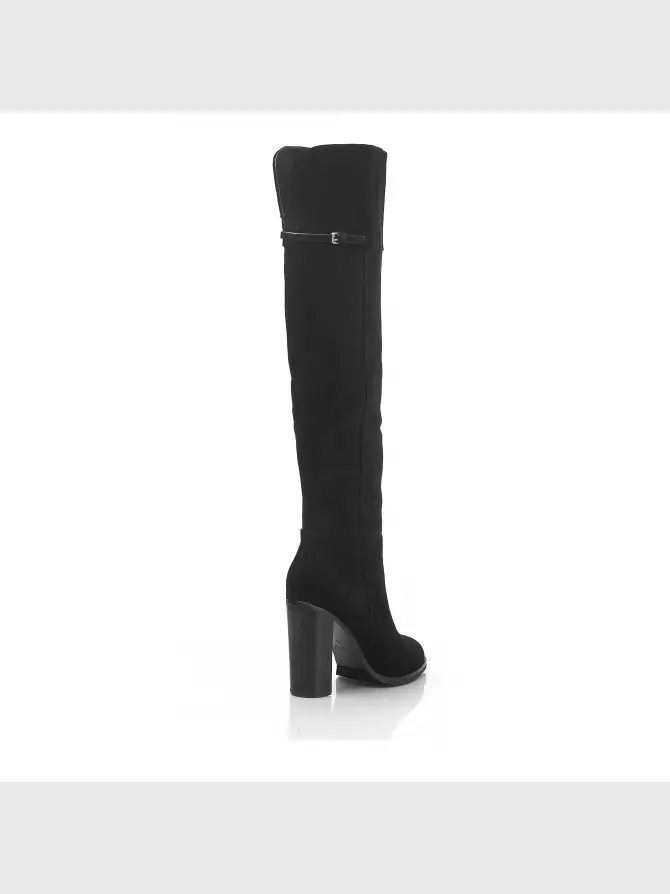 Female over knee boots Respect: black, Winter - 03