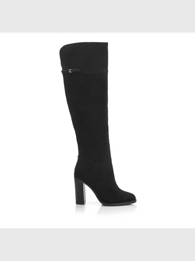 Female over knee boots Respect: black, Winter - 00