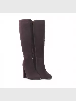 Female high boots Respect:  brown, Winter - 02