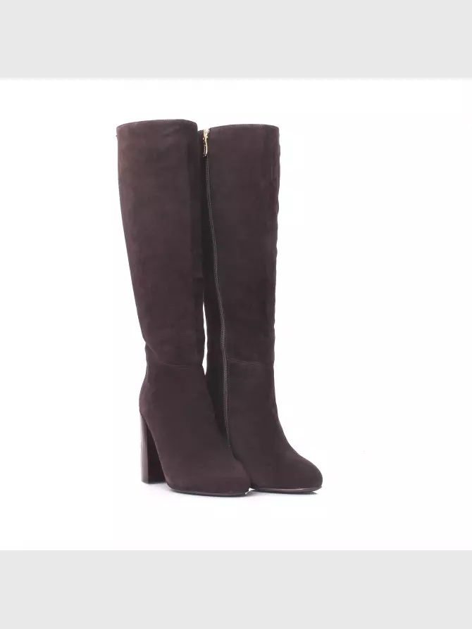 Female high boots Respect: brown, Winter - 02