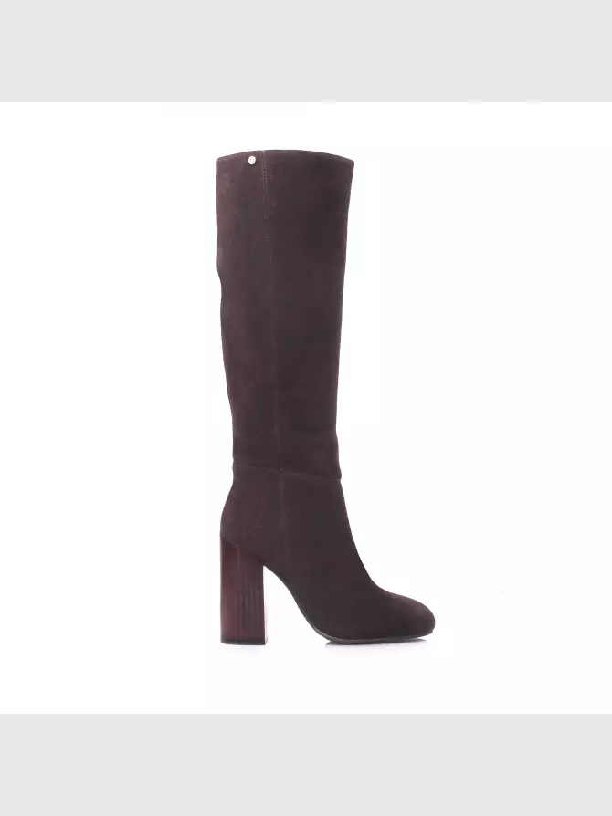 Female high boots Respect: brown, Winter - 00