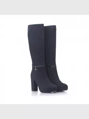 Female high boots Respect:  blue, Winter - 02