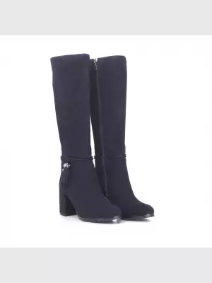 Female high boots Respect:  blue, Winter - 02