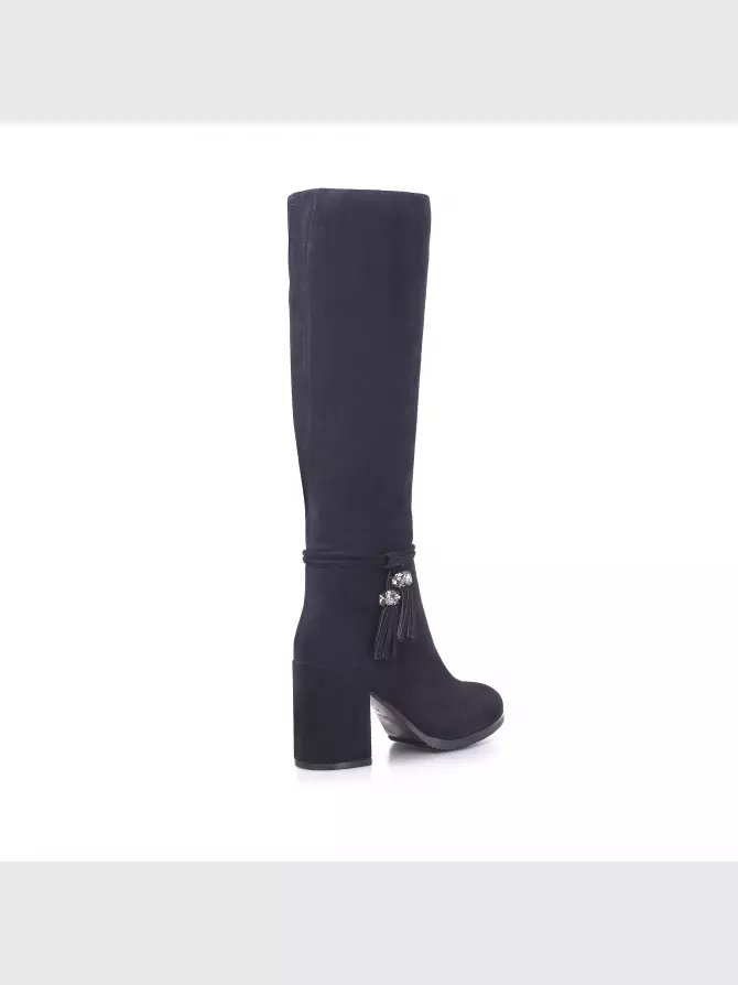 Female high boots Respect: blue, Winter - 03