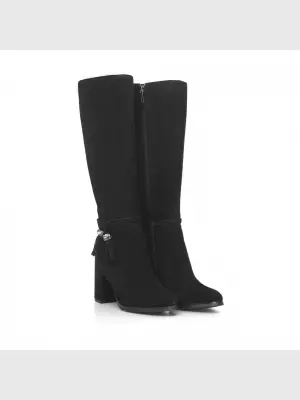 Female high boots Respect:  black, Winter - 02