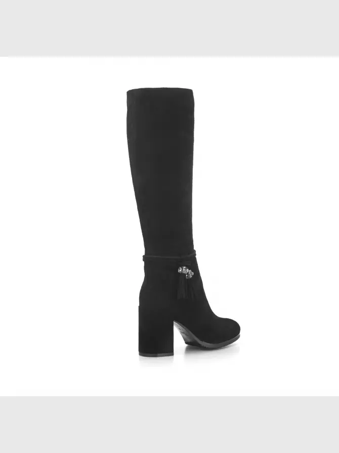 Female high boots Respect: black, Winter - 03