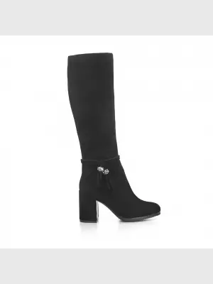 Female high boots Respect:  black, Winter - 01