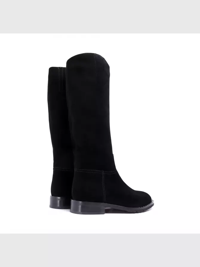 Female high boots Respect: black, Winter - 01