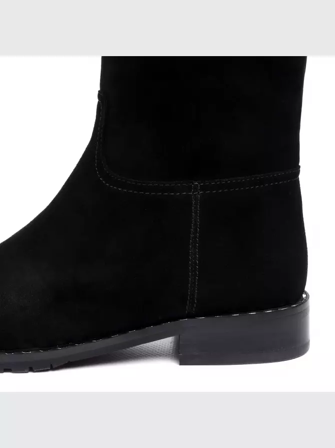 Female high boots Respect: black, Winter - 03