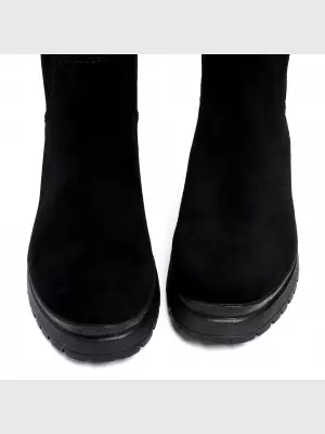 Female high boots Respect:  black, Winter - 02