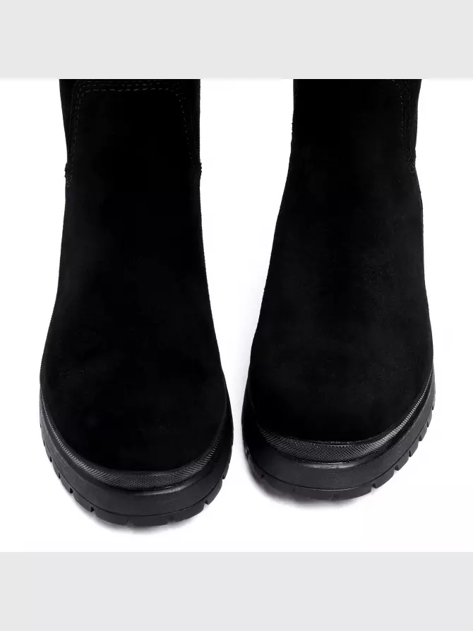 Female high boots Respect: black, Winter - 02