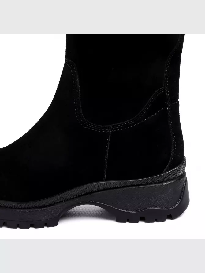 Female high boots Respect: black, Winter - 03