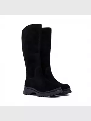 Female high boots Respect:  black, Winter - 01