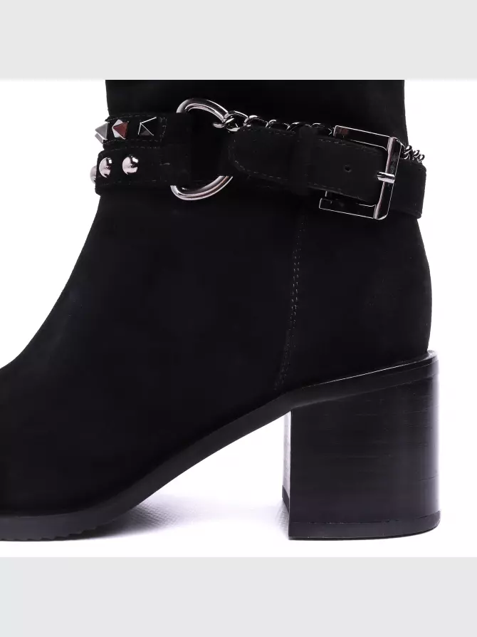 Female high boots Respect: black, Winter - 03